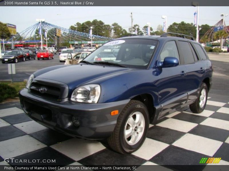 Nautical Blue / Gray 2006 Hyundai Santa Fe GLS 3.5