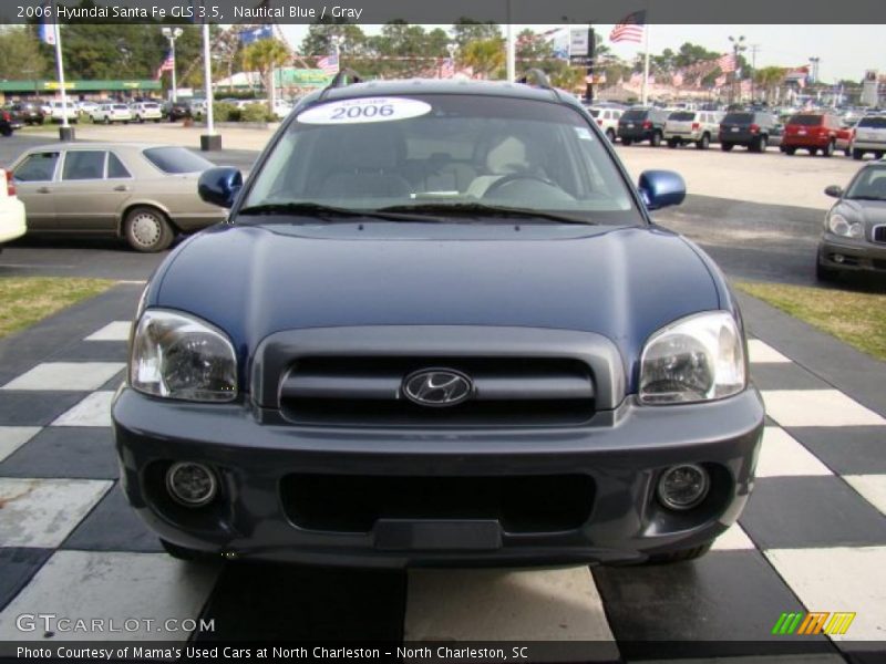 Nautical Blue / Gray 2006 Hyundai Santa Fe GLS 3.5
