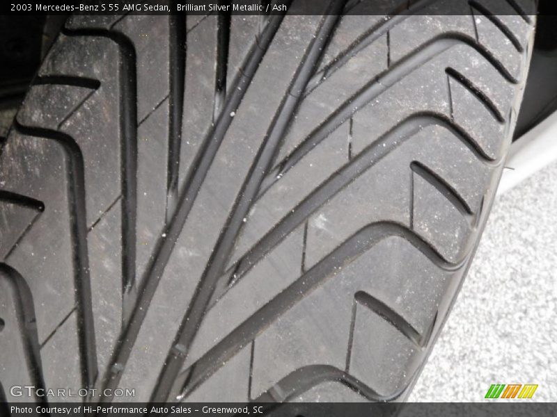 Brilliant Silver Metallic / Ash 2003 Mercedes-Benz S 55 AMG Sedan