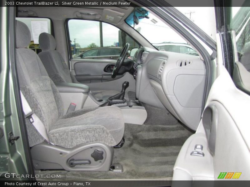 Silver Green Metallic / Medium Pewter 2003 Chevrolet TrailBlazer LS