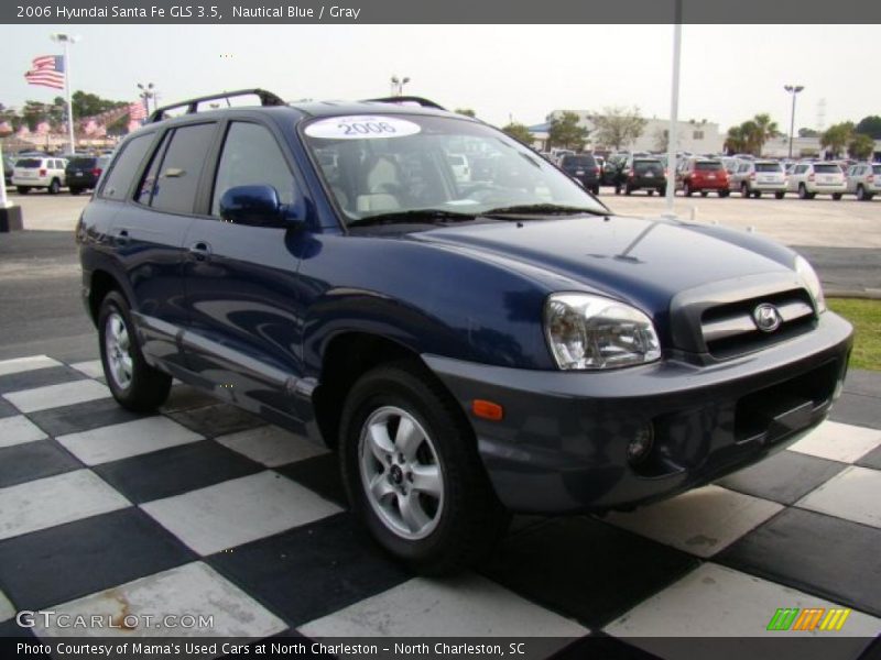 Nautical Blue / Gray 2006 Hyundai Santa Fe GLS 3.5