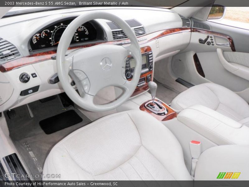 Brilliant Silver Metallic / Ash 2003 Mercedes-Benz S 55 AMG Sedan