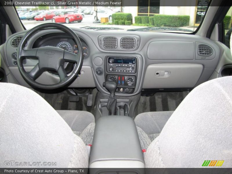 Silver Green Metallic / Medium Pewter 2003 Chevrolet TrailBlazer LS