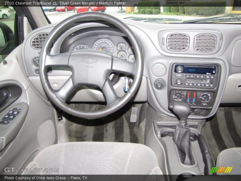 Silver Green Metallic / Medium Pewter 2003 Chevrolet TrailBlazer LS