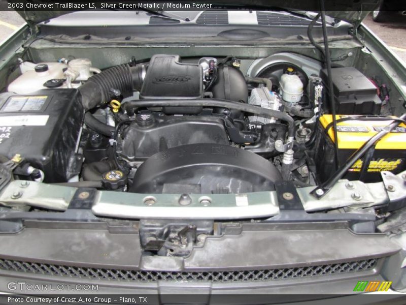 Silver Green Metallic / Medium Pewter 2003 Chevrolet TrailBlazer LS