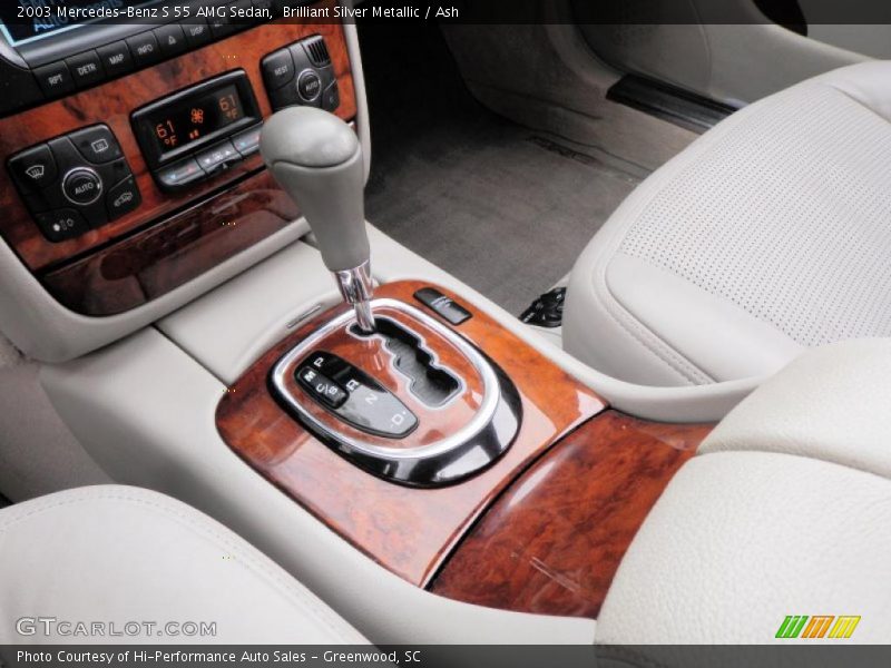 Brilliant Silver Metallic / Ash 2003 Mercedes-Benz S 55 AMG Sedan