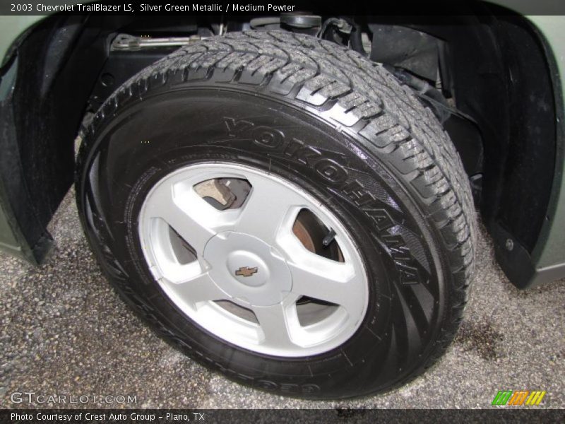 Silver Green Metallic / Medium Pewter 2003 Chevrolet TrailBlazer LS