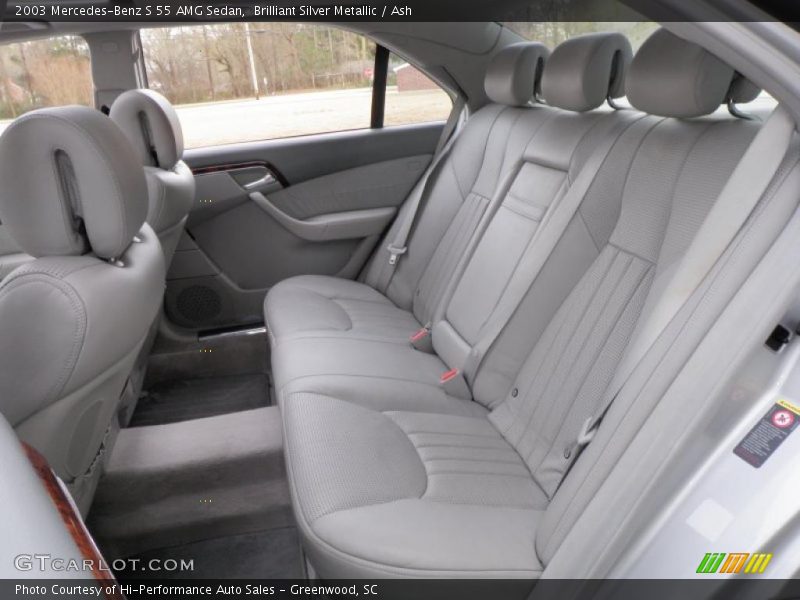 Brilliant Silver Metallic / Ash 2003 Mercedes-Benz S 55 AMG Sedan
