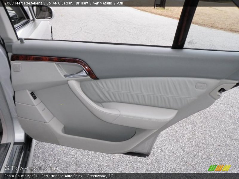 Brilliant Silver Metallic / Ash 2003 Mercedes-Benz S 55 AMG Sedan