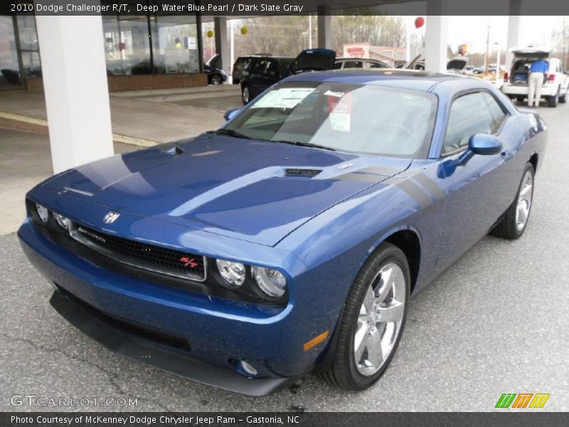 Deep Water Blue Pearl / Dark Slate Gray 2010 Dodge Challenger R/T