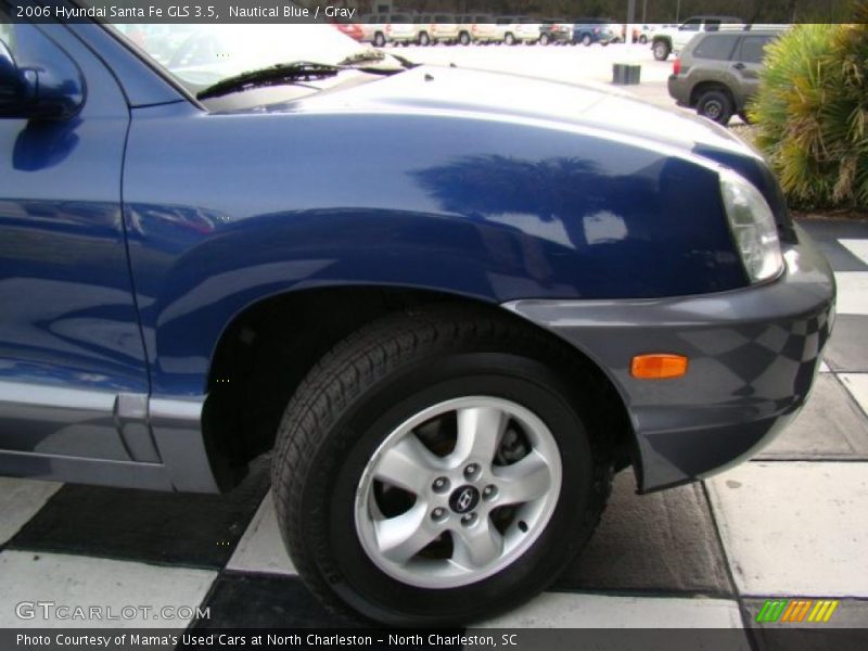 Nautical Blue / Gray 2006 Hyundai Santa Fe GLS 3.5