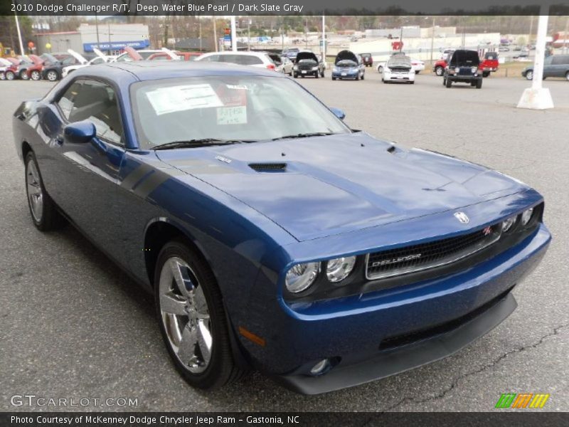 Deep Water Blue Pearl / Dark Slate Gray 2010 Dodge Challenger R/T