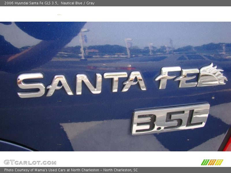 Nautical Blue / Gray 2006 Hyundai Santa Fe GLS 3.5
