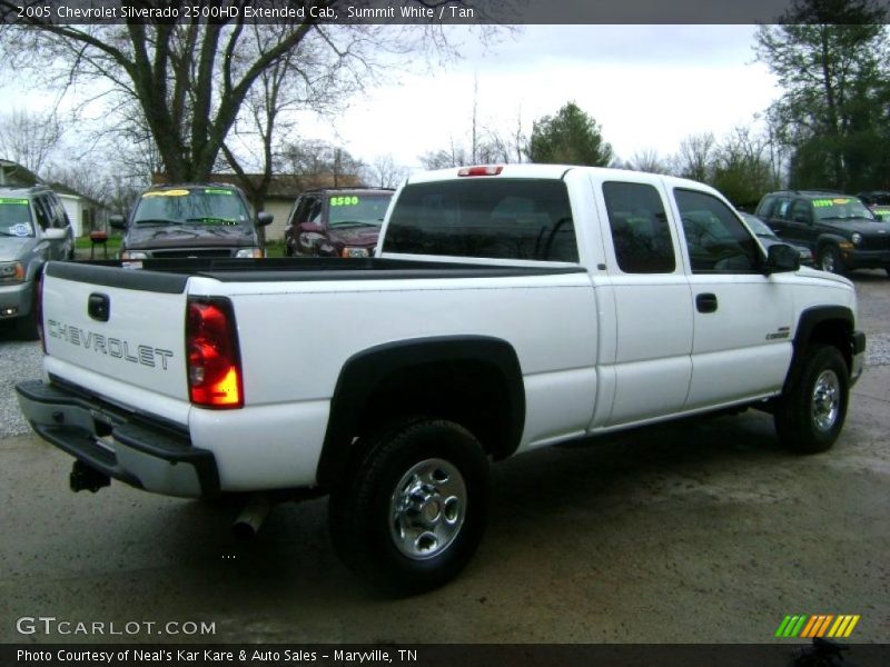 Summit White / Tan 2005 Chevrolet Silverado 2500HD Extended Cab