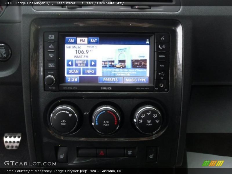 Deep Water Blue Pearl / Dark Slate Gray 2010 Dodge Challenger R/T