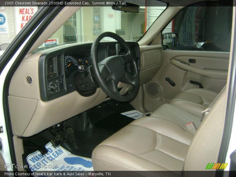 Summit White / Tan 2005 Chevrolet Silverado 2500HD Extended Cab