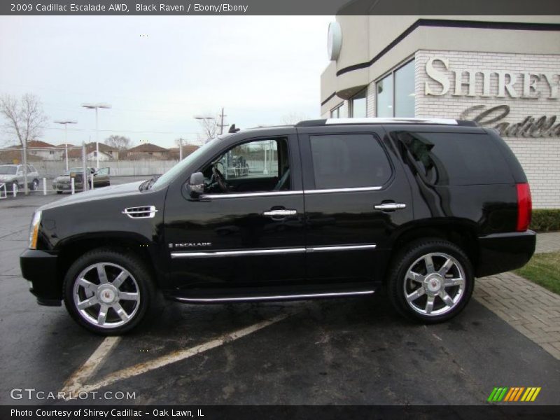 Black Raven / Ebony/Ebony 2009 Cadillac Escalade AWD