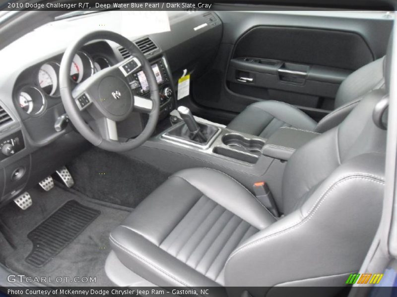Deep Water Blue Pearl / Dark Slate Gray 2010 Dodge Challenger R/T