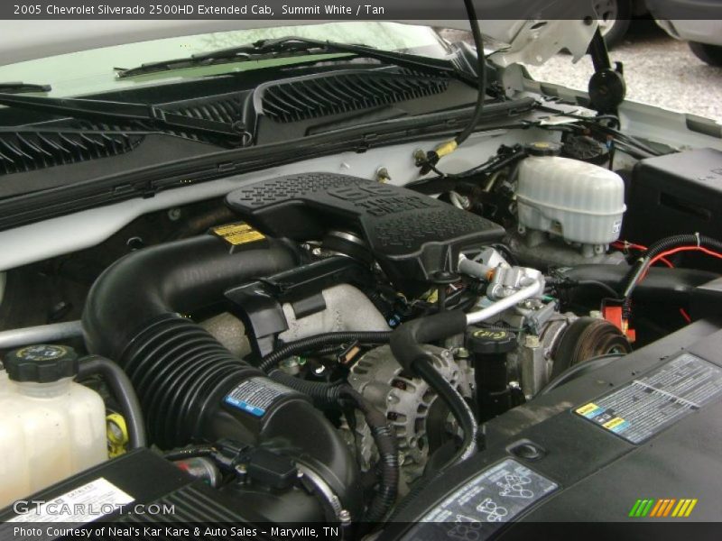 Summit White / Tan 2005 Chevrolet Silverado 2500HD Extended Cab