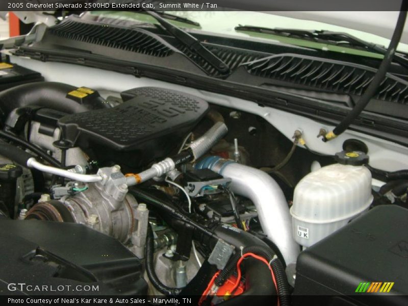 Summit White / Tan 2005 Chevrolet Silverado 2500HD Extended Cab