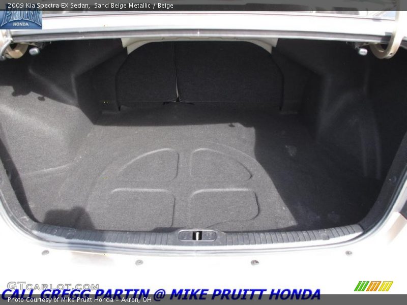 Sand Beige Metallic / Beige 2009 Kia Spectra EX Sedan