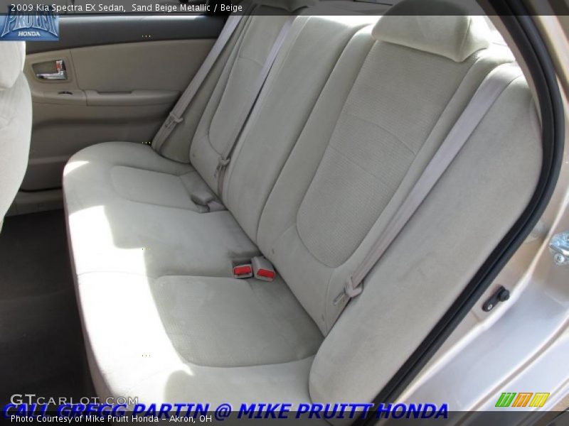 Sand Beige Metallic / Beige 2009 Kia Spectra EX Sedan
