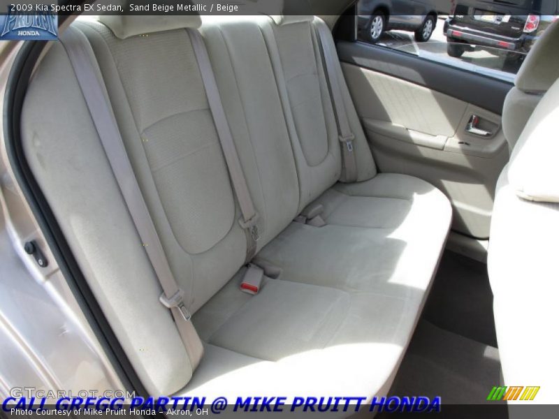 Sand Beige Metallic / Beige 2009 Kia Spectra EX Sedan