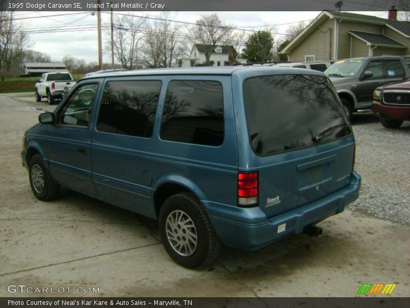 Island Teal Metallic / Gray 1995 Dodge Caravan SE