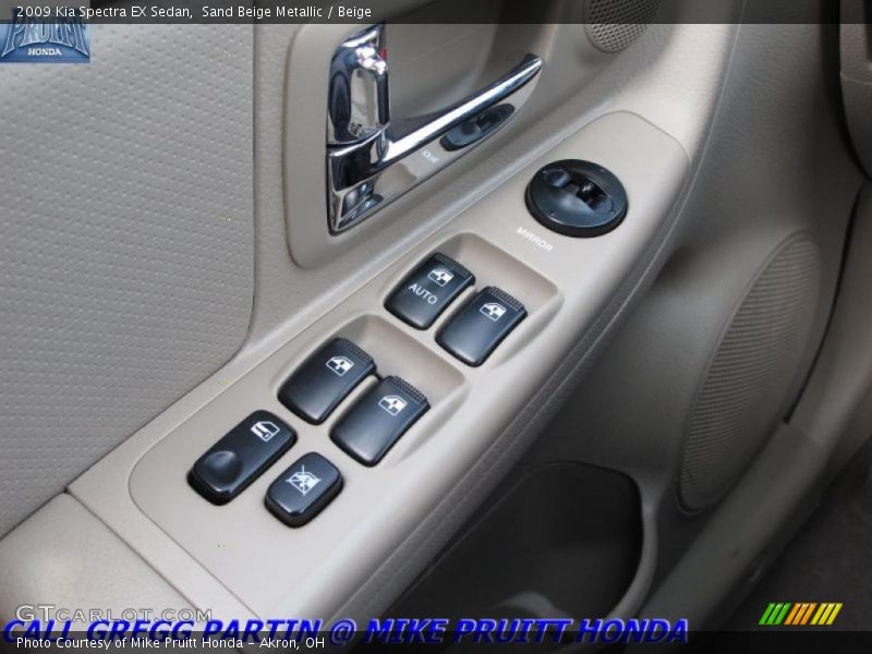 Sand Beige Metallic / Beige 2009 Kia Spectra EX Sedan