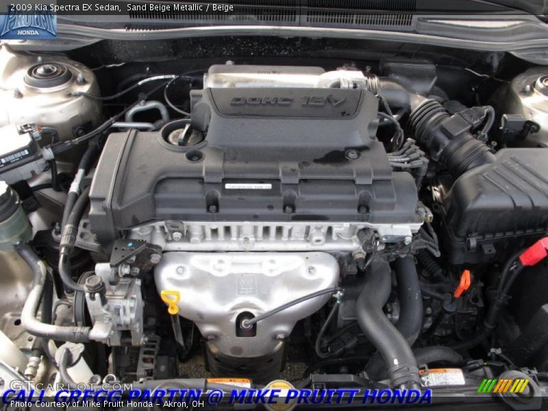 Sand Beige Metallic / Beige 2009 Kia Spectra EX Sedan