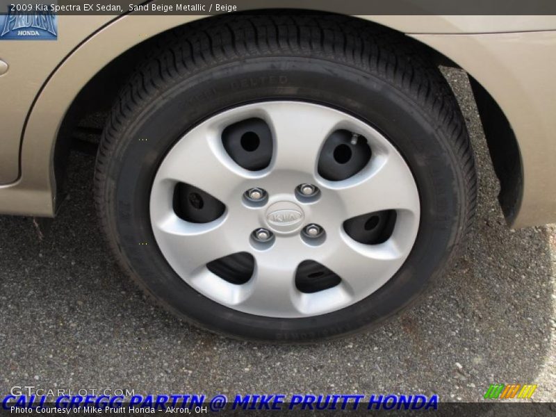 Sand Beige Metallic / Beige 2009 Kia Spectra EX Sedan