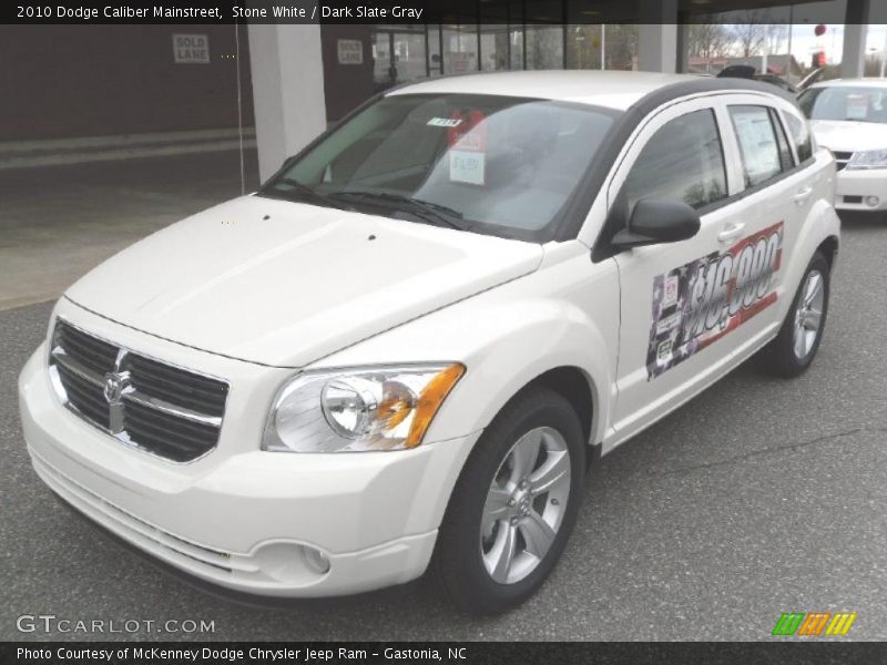 Stone White / Dark Slate Gray 2010 Dodge Caliber Mainstreet