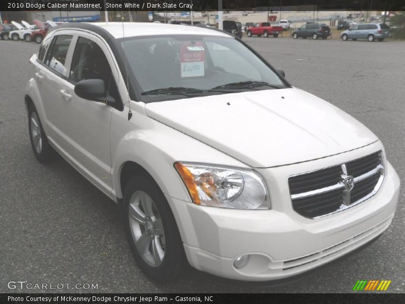 Stone White / Dark Slate Gray 2010 Dodge Caliber Mainstreet