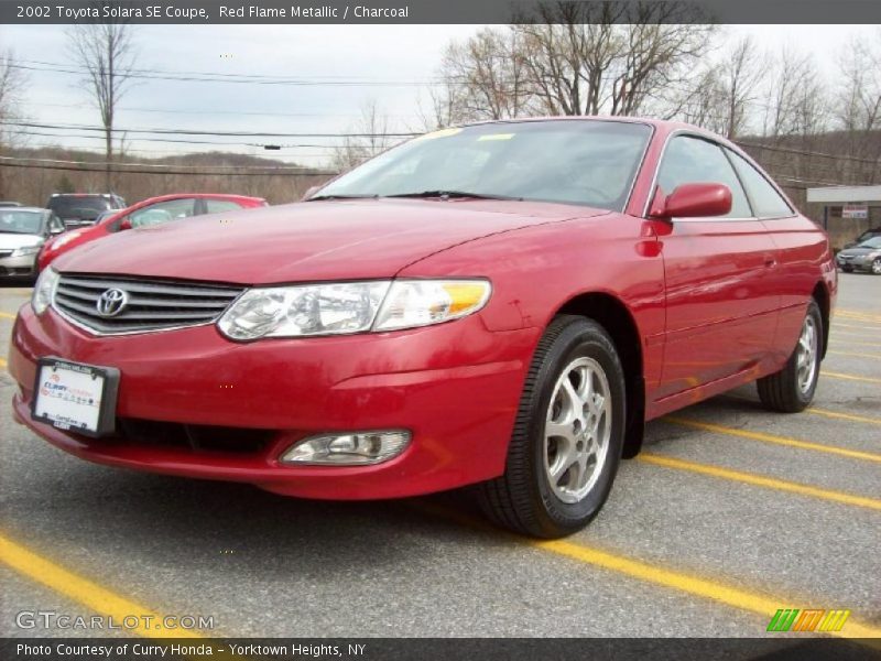 Red Flame Metallic / Charcoal 2002 Toyota Solara SE Coupe