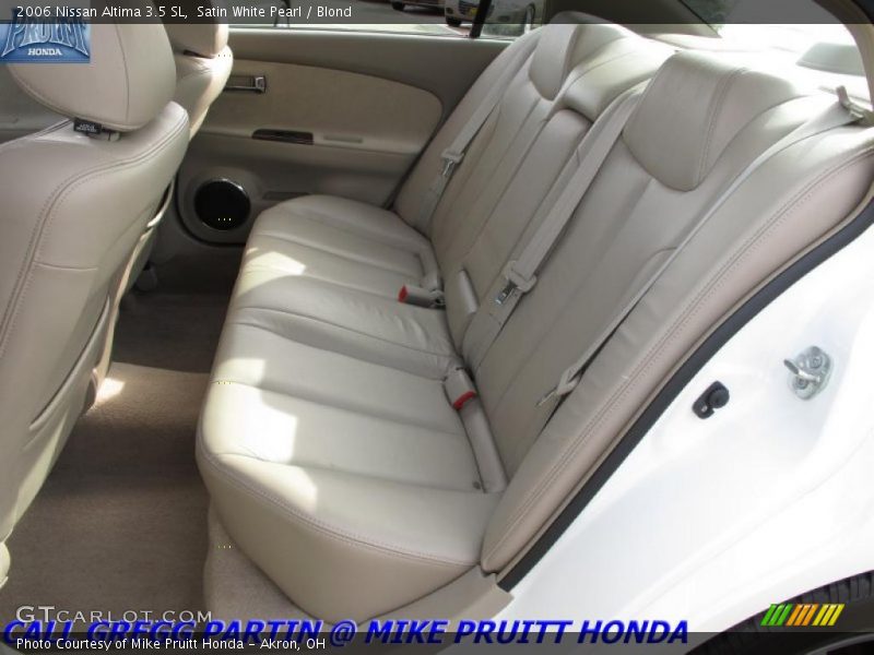 Satin White Pearl / Blond 2006 Nissan Altima 3.5 SL