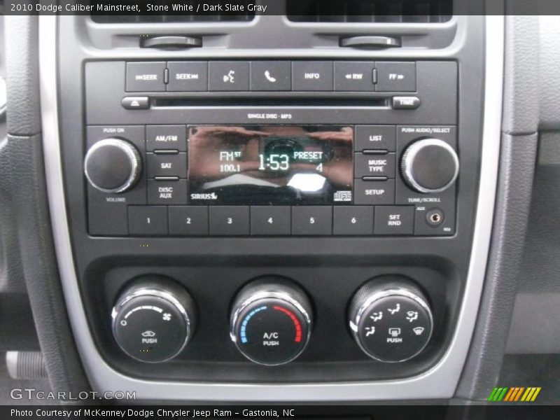 Stone White / Dark Slate Gray 2010 Dodge Caliber Mainstreet