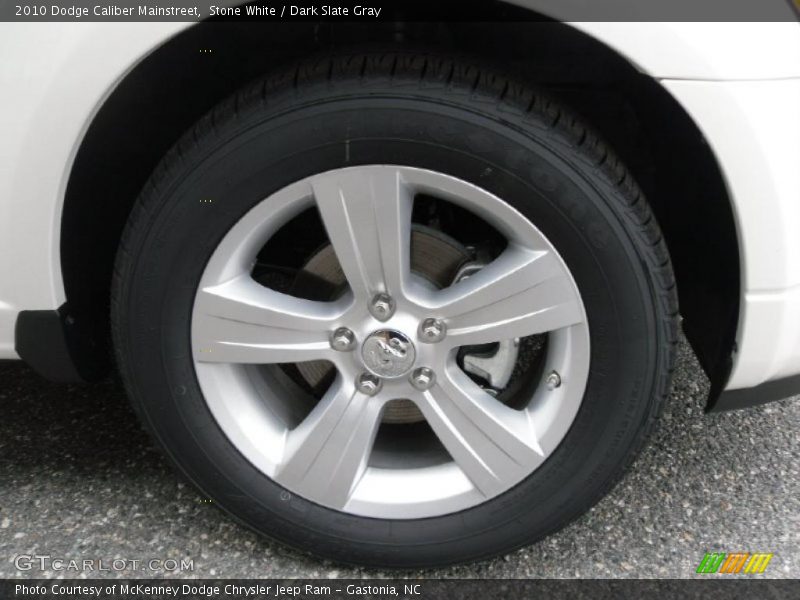Stone White / Dark Slate Gray 2010 Dodge Caliber Mainstreet