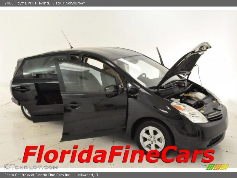 Black / Ivory/Brown 2005 Toyota Prius Hybrid