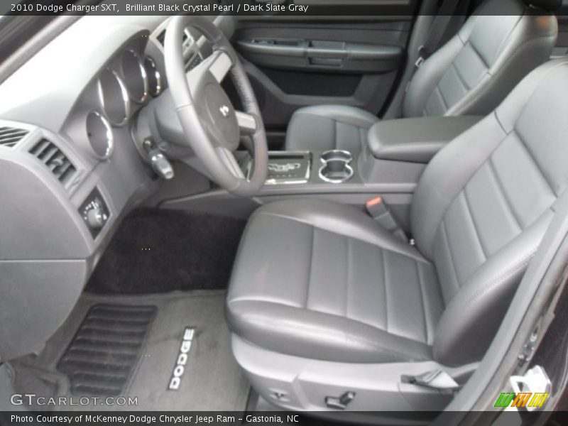 Brilliant Black Crystal Pearl / Dark Slate Gray 2010 Dodge Charger SXT
