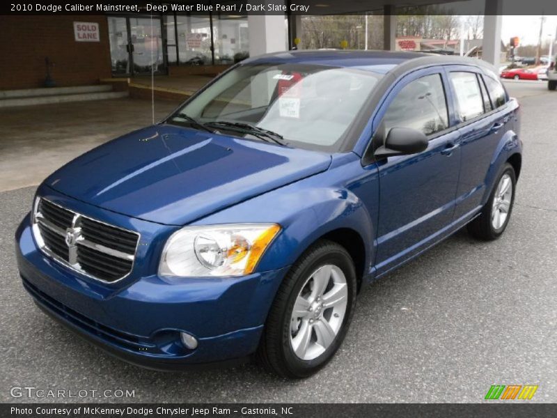 Deep Water Blue Pearl / Dark Slate Gray 2010 Dodge Caliber Mainstreet