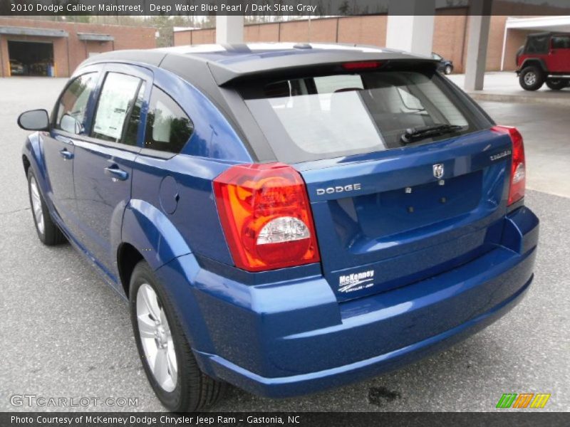 Deep Water Blue Pearl / Dark Slate Gray 2010 Dodge Caliber Mainstreet