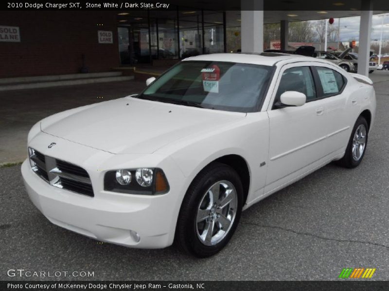 Stone White / Dark Slate Gray 2010 Dodge Charger SXT