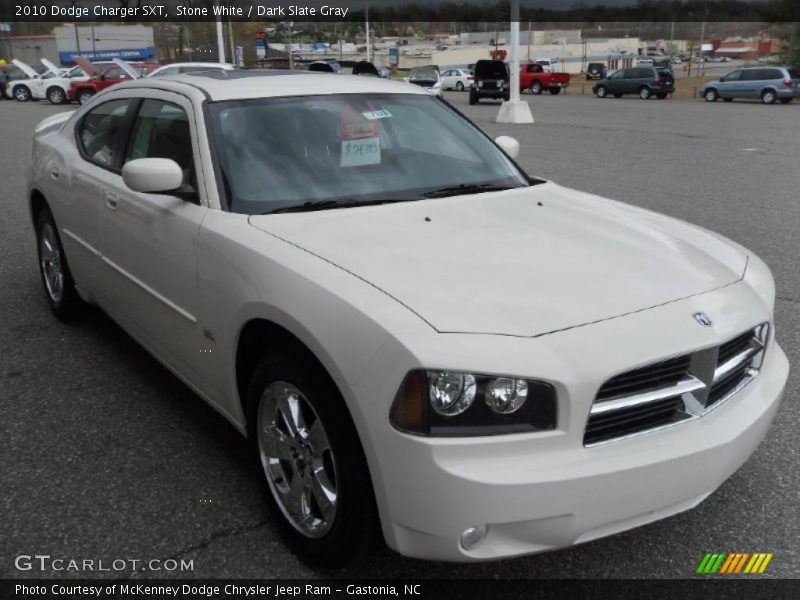 Stone White / Dark Slate Gray 2010 Dodge Charger SXT