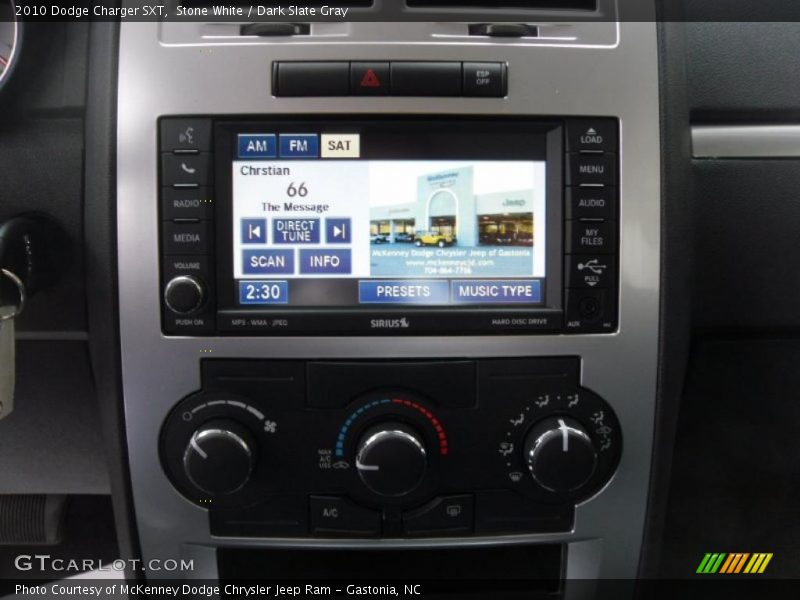Stone White / Dark Slate Gray 2010 Dodge Charger SXT