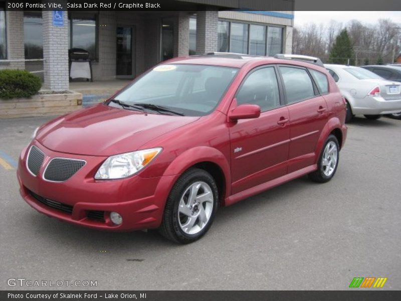 Salsa Dark Red / Graphite Black 2006 Pontiac Vibe