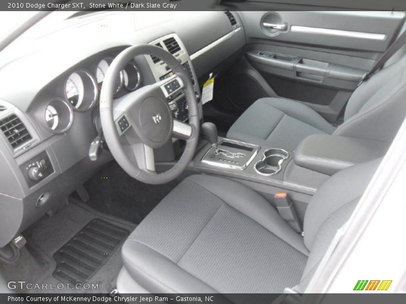 Stone White / Dark Slate Gray 2010 Dodge Charger SXT