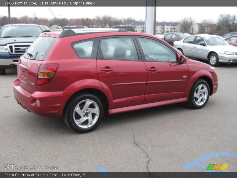 Salsa Dark Red / Graphite Black 2006 Pontiac Vibe