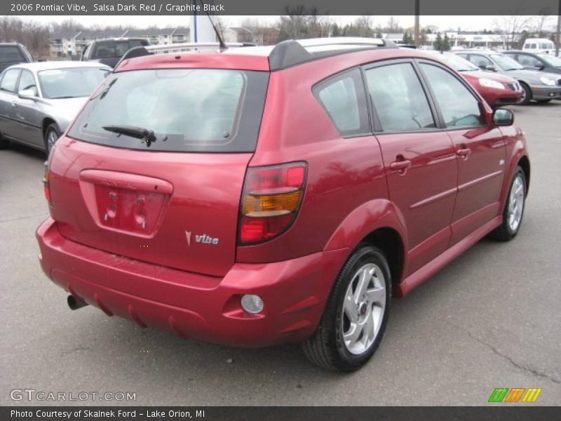 Salsa Dark Red / Graphite Black 2006 Pontiac Vibe