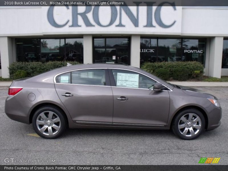 Mocha Steel Metallic / Cocoa/Light Cashmere 2010 Buick LaCrosse CXL