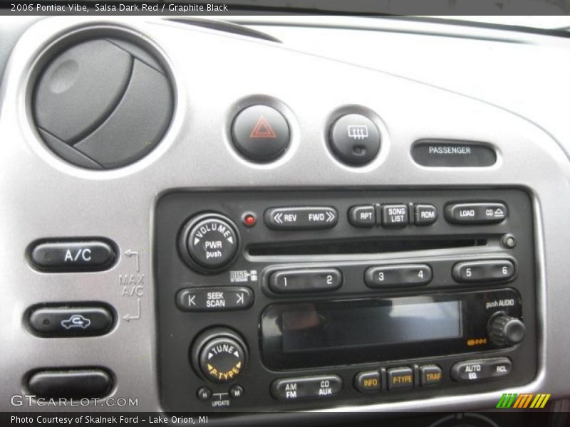 Salsa Dark Red / Graphite Black 2006 Pontiac Vibe